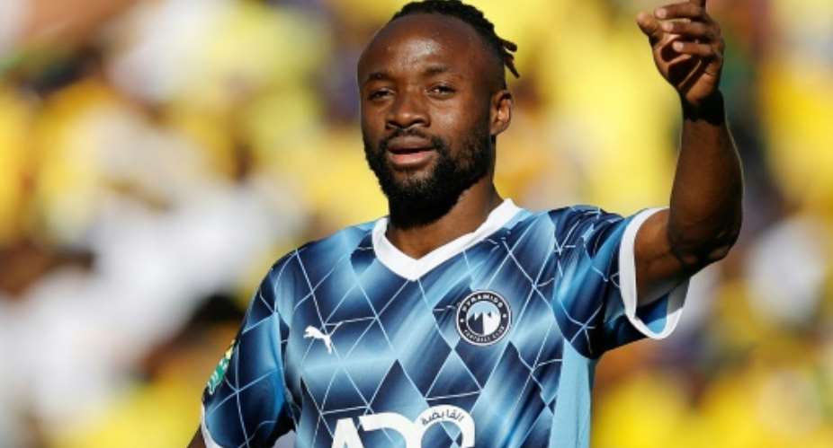 Fiston Mayele was the leading scorer in the 2024/2025 CAF Champions League with nine goals..  By Phill Magakoe (AFP)