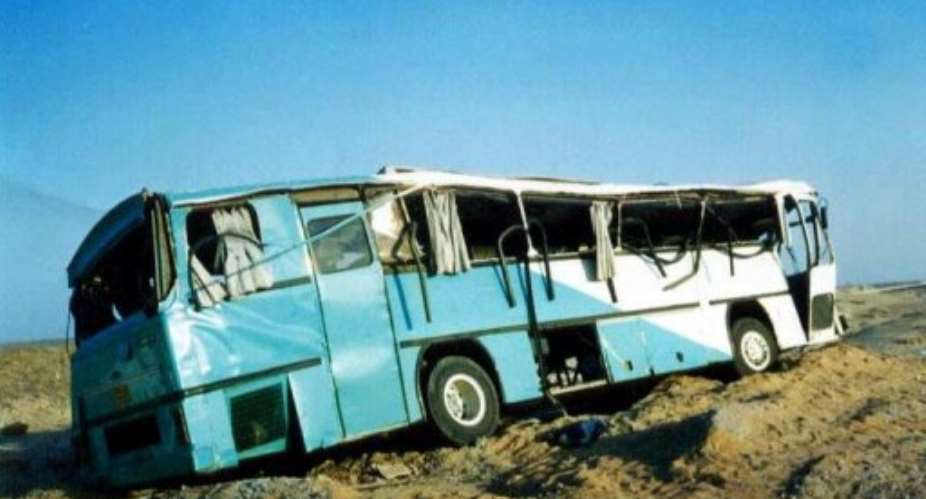 The tourists died when two mini-buses crashed.  By  AFPFile