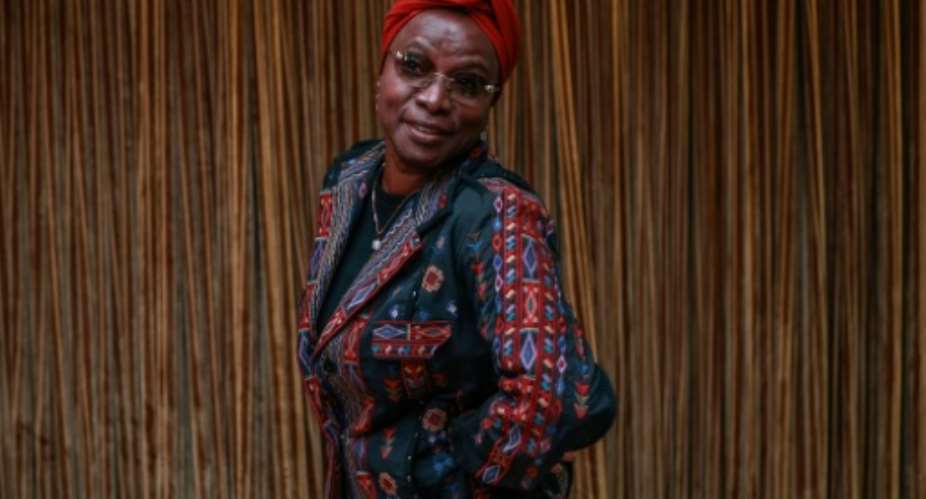 Five-time Grammy Award winner and newly cemented Hollywood Walk of Fame honouree Angelique Kidjo was in Johannesburg for a jazz festival.  By PHILL MAGAKOE (AFP)