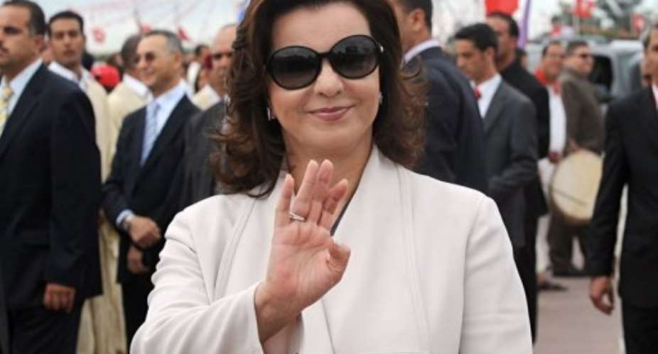France on Monday detained a close aide to disgraced Tunisian former first lady Leila Trabelsi, pictured in 2009.  By Fethi Belaid (AFP/File)