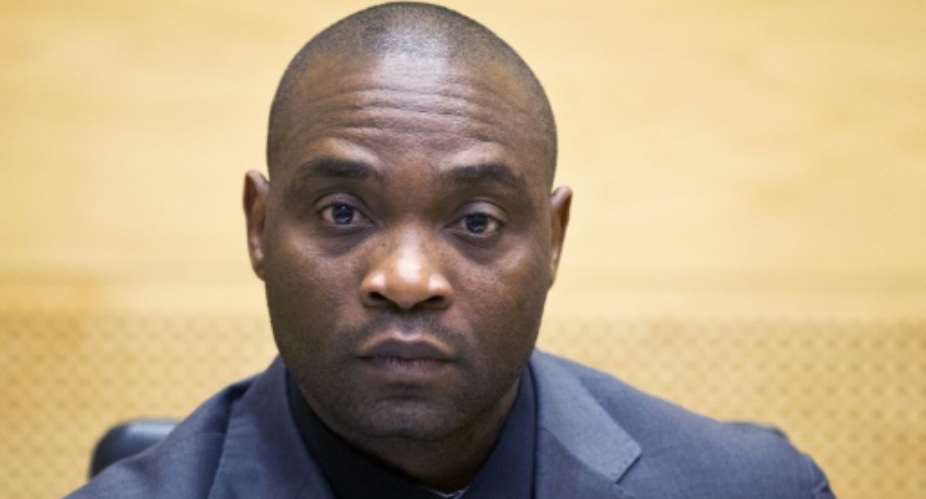 Former Congolese warlord fGermain Katanga at his trial at the International Criminal Court ICC in the Hague in 2014.  By HO ANPAFP