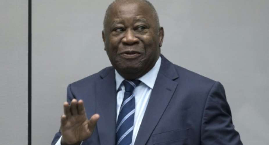 Former Ivory Coast president Laurent Gbagbo, pictured January 2016, was the only candidate for the head of the Ivorian People's Party and won 97.5 percent of the votes cast.  By Peter Dejong POOLAFPFile