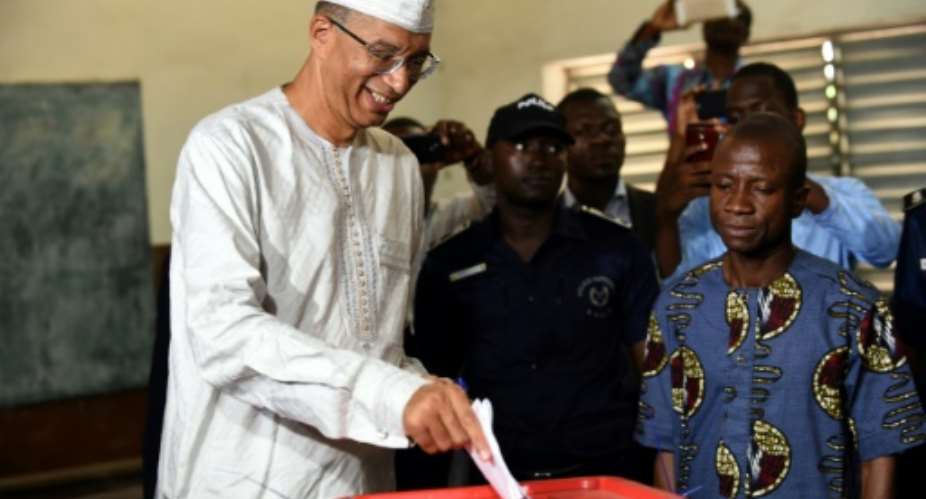 Former prime minister Lionel Zinsou L, who lives in France, was found guilty of using false documents and exceeding spending limits in his 2016 presidential bid.  By PIUS UTOMI EKPEI AFPFile
