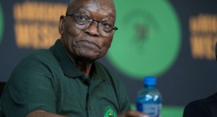 Former South African president Jacob Zuma -- a former ANC stalwart -- says he will campaign for the recently formed Umkhonto We Sizwe party.  By Ihsaan HAFFEJEE (AFP/File)