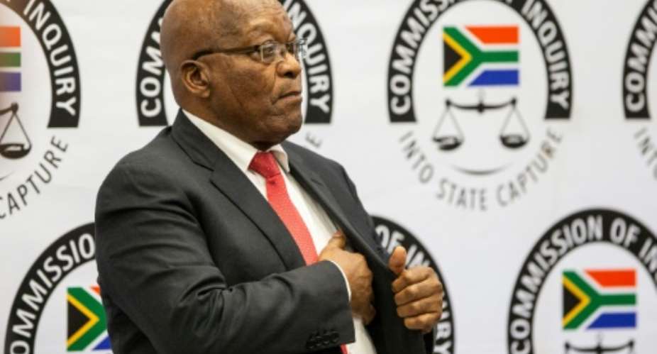 Former South African president Jacob Zuma went before a commission of inquiry that has sat for 133 days so far.  By WIKUS DE WET POOLAFP