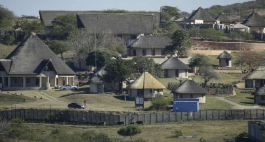 Former South African president Jacob Zumas sprawling homestead in Nkandla, KwaZulu-Natal.  By Emmanuel Croset AFPFile