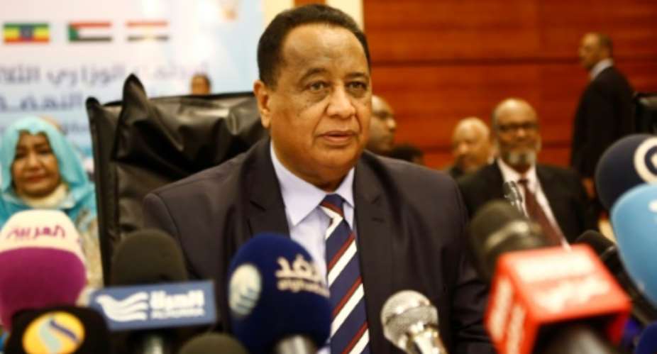 Former Sudanese foreign minister, Ibrahim Ghandour, attends tripartite talks in Khartoum on April 5, 2018, over a controversial Ethiopian dam project.  By ASHRAF SHAZLY AFPFile