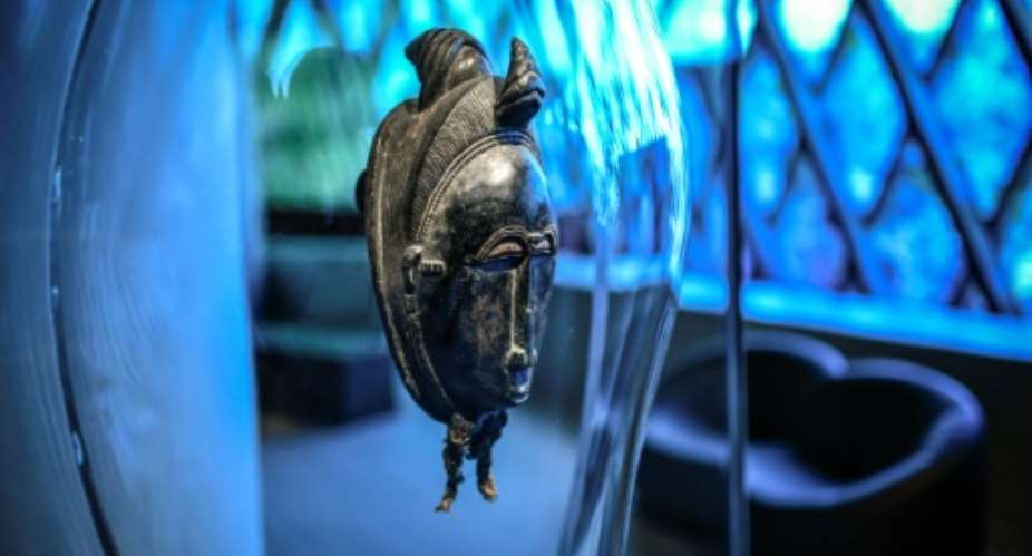France holds several artefacts from Ivory Coast, like this mask at the Quai Branly museum in Paris.  By STEPHANE DE SAKUTIN (AFP)