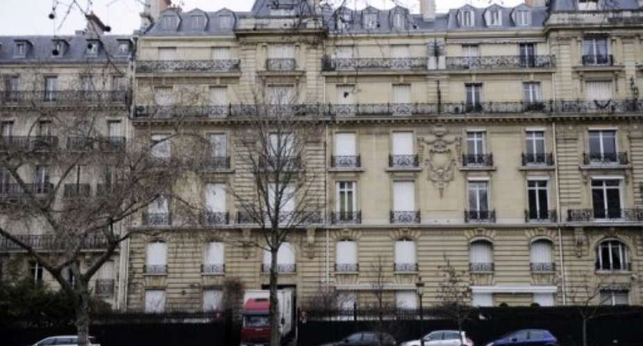 The mansion on Avenue Foch in Paris is seen in February.  By Eric Feferberg (AFP/File)