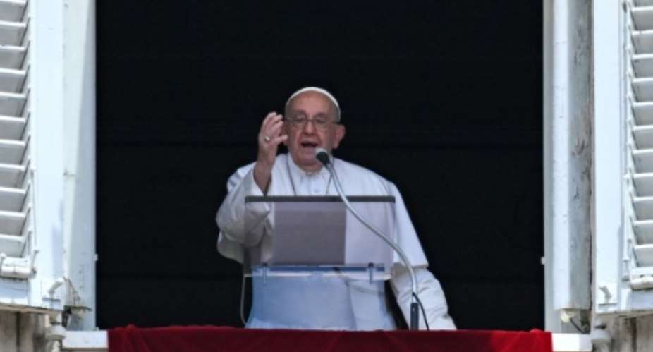 Francis said many Christians were among the victims of the recent bloodshed.  By Andreas SOLARO (AFP)
