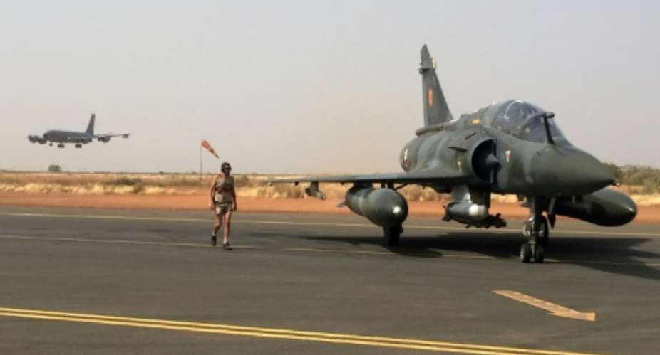 French military headquarters said fighter jets had neutralised dozens of jihadists in central Mali.  By Daphn BENOIT AFPFile