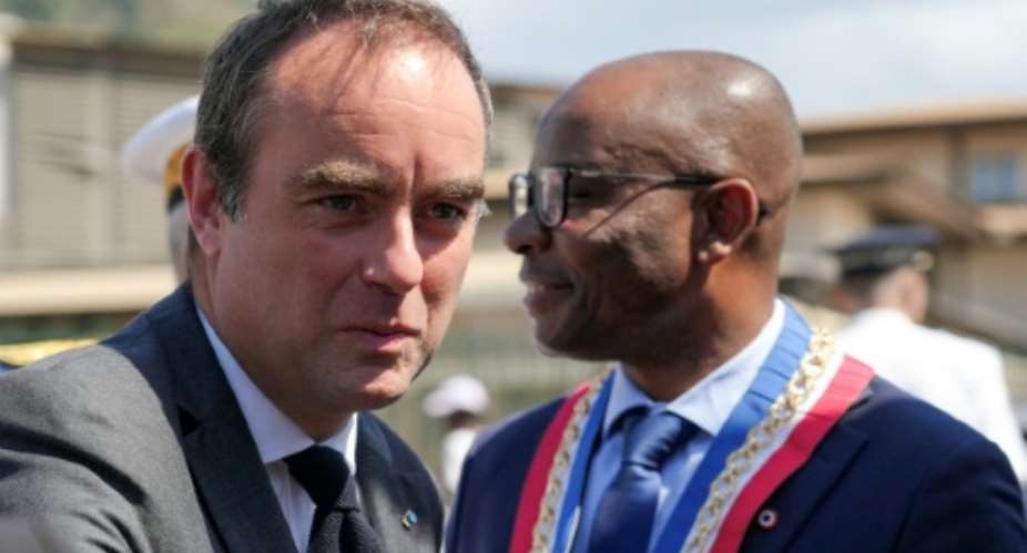 French Prime Minister Sebastien Lecornu visited Mayotte this week.  By Marine Gachet (AFP)