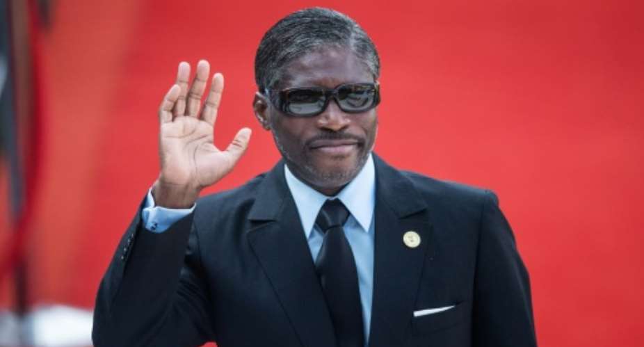 French prosecutors accused Teodorin Obiang of plundering tens of millions of dollars from the oil- and timber-rich African nation's coffers to fund his jetset lifestyle in France.  By Michele Spatari AFP