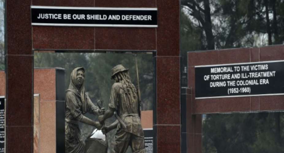 Britain funded a memorial in Nairobi pictured to people killed in the state of emergency during the 1952-60 Mau Mau rebellion, but it did not accept legal liability for what happened.  By Tony Karumba AFPFile