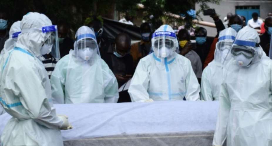 Frontline health workers have been among those killed by the coronavirus in Kenya.  By Brian ONGORO AFP