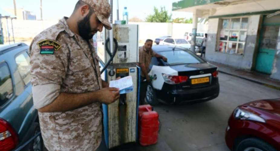 Fuel supply to Libya's capital is regularly interrupted by militia or striking employees.  By MAHMUD TURKIA AFPFile