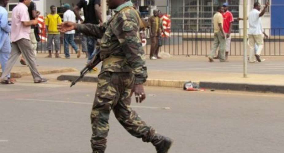 Guinea-Bissaus armed forces vows to return to their barracks after transitional authorities forms a new government.  By - (AFP/File)
