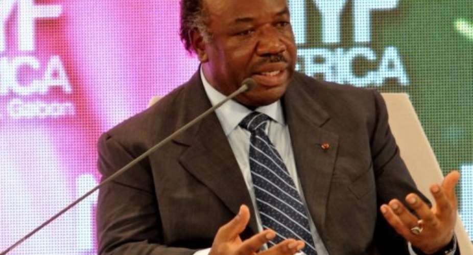 Ali Bongo.  By Wilfried Mbinah (AFP/File)