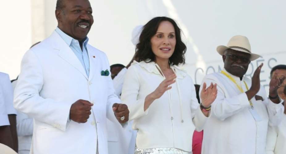 Gabons former first lady Sylvia Bongo Ondimba (with her husband Ali Bongo, L) was accused of manipulating her husband to embezzle taxpayers money.  By Steeve JORDAN (AFP/File)