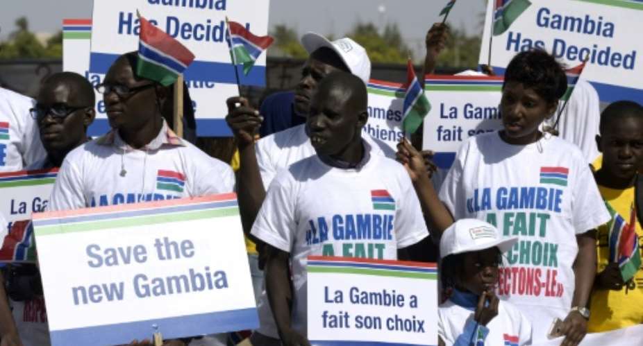 Gambia has been plunged into political turmoil since President Jammeh disputed his rival's victory in the December presidential poll.  By Seyllou AFPFile