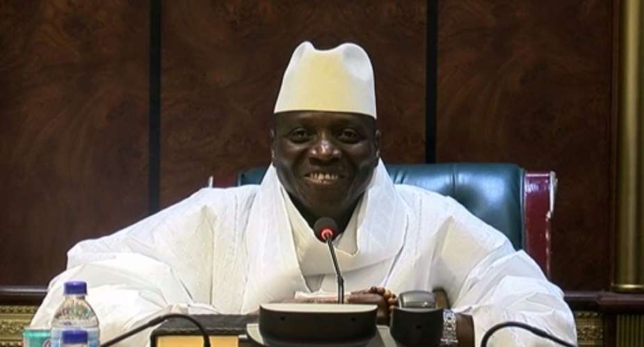 Gambian President Yahya Jammeh, seen December 3, 2016, had originally said he would accept the presidential election results showing his loss to opponent Adama Barrow.  By Handout GRTS - Gambia Radio and Television ServicesAFPFile