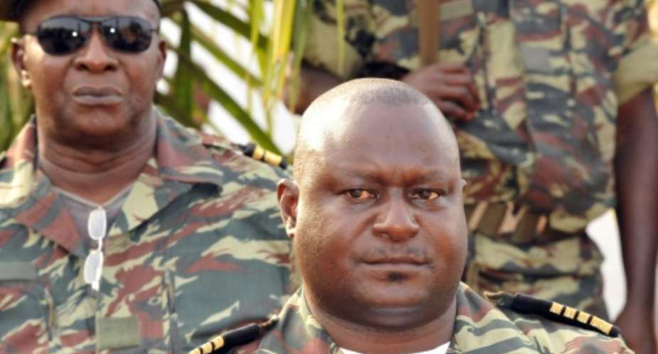 Jose Zamora Induta, pictured on March 7, 2009, was ousted as forces chief of staff by his deputy in 2010 and had been exiled in Portugal.  By Seyllou Diallo (AFP/File)