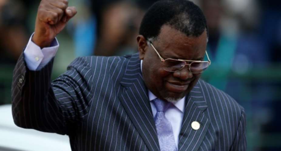 Geingob had lived in exile when Namibia was under South African rule.  By SIPHIWE SIBEKO POOLAFPFile