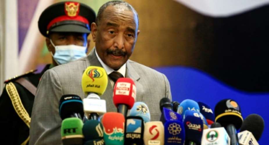 General Abdel Fattah al-Burhan heads Sudan's sovereign council, a military-civilian body established in August last year.  By ASHRAF SHAZLY AFPFile