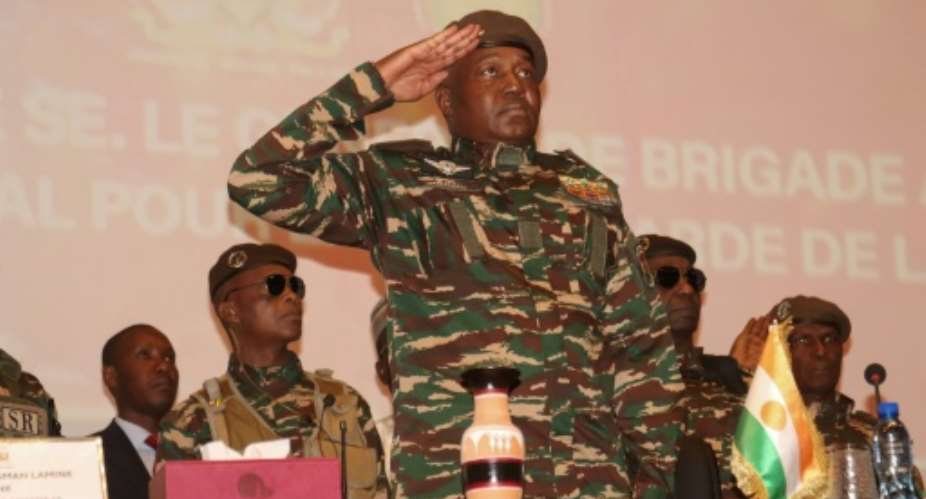 General Abdourahamane Tianis presidential guard repelled an assault on the presidential palace.  By - (AFP)