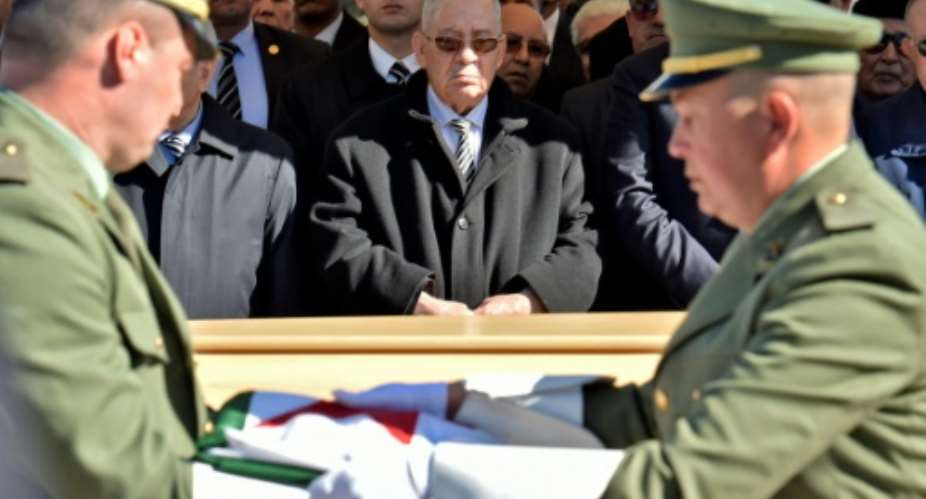 General Ahmed Gaid Salah, Algeria's army chief, has thrown his support behind presidential polls on July 4.  By RYAD KRAMDI AFPFile