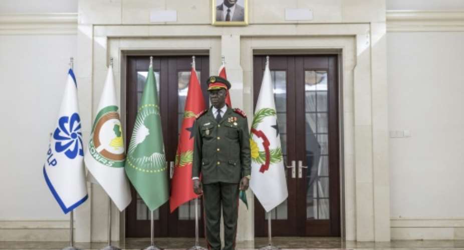 General Horta NTam has asked members of the presidential guard to lay down their arms voluntarily.  By PATRICK MEINHARDT (AFP/File)