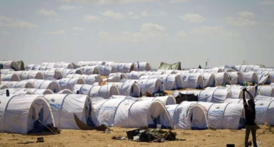 The camp in Tunisia currently houses some 2,200 refugees.  By Joel Saget (AFP/File)