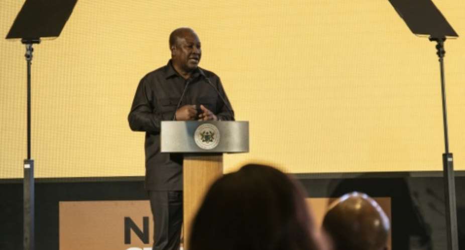 Ghanaian President John Mahama has overseen a highly criticised deportation programme that takes in west Africans expelled by the United States.  By CLAUDIA LACAVE (AFP)