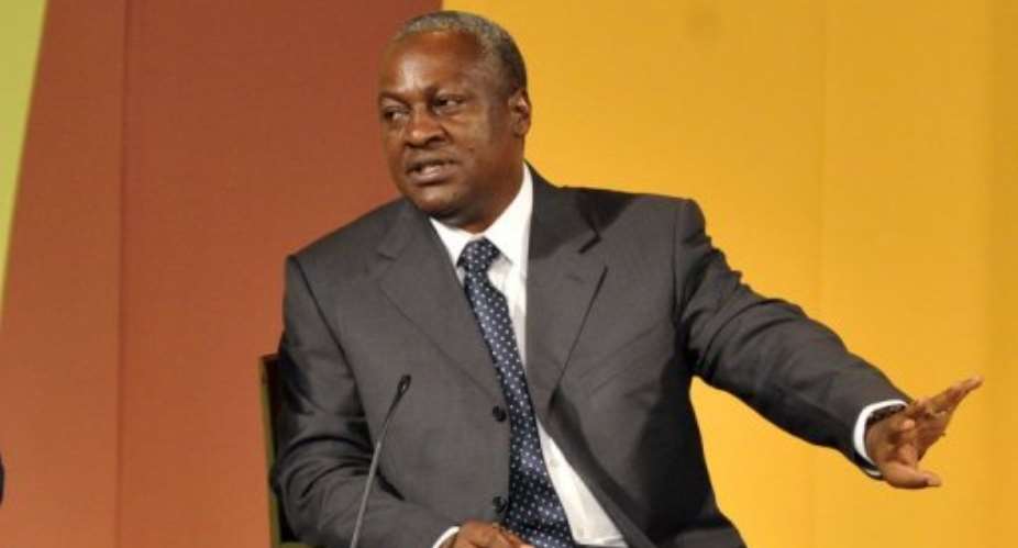 Ghanas President John Dramani Mahama.  By Issouf Sanogo (AFP/File)