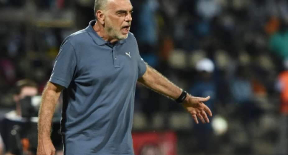 Ghana's Israeli coach Avram Grant reacts during the 2017 Africa Cup of Nations semi-final football match between Cameroon and Ghana in Franceville on February 2, 2017.  By ISSOUF SANOGO AFP