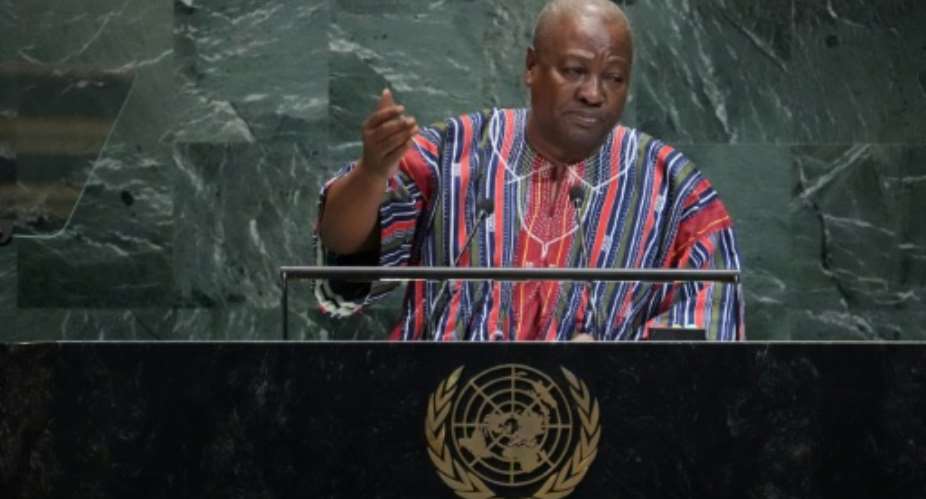 Ghanas President John Mahama has been criticised over not disclosing the terms of the US-Ghana deportation deal to parliament.  By TIMOTHY A. CLARY (AFP)