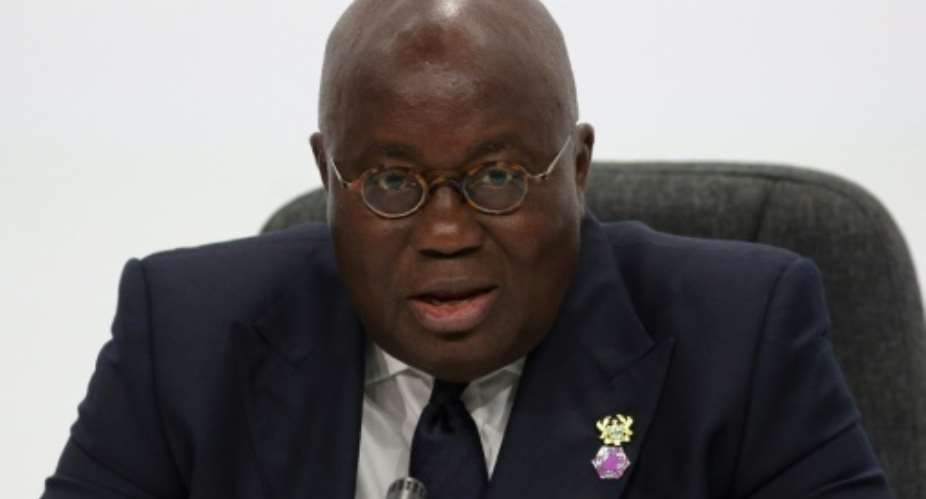 Ghana's President Nana Akufo-Addo was voted into power in 2016 on a pledge to revamp Ghana's economy.  By Daniel LEAL-OLIVAS AFPFile