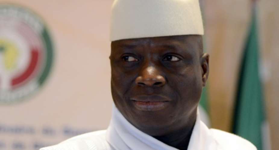 Ghana's President Yahya Jammeh seized power in a 1994 coup.  By ISSOUF SANOGO AFPFile