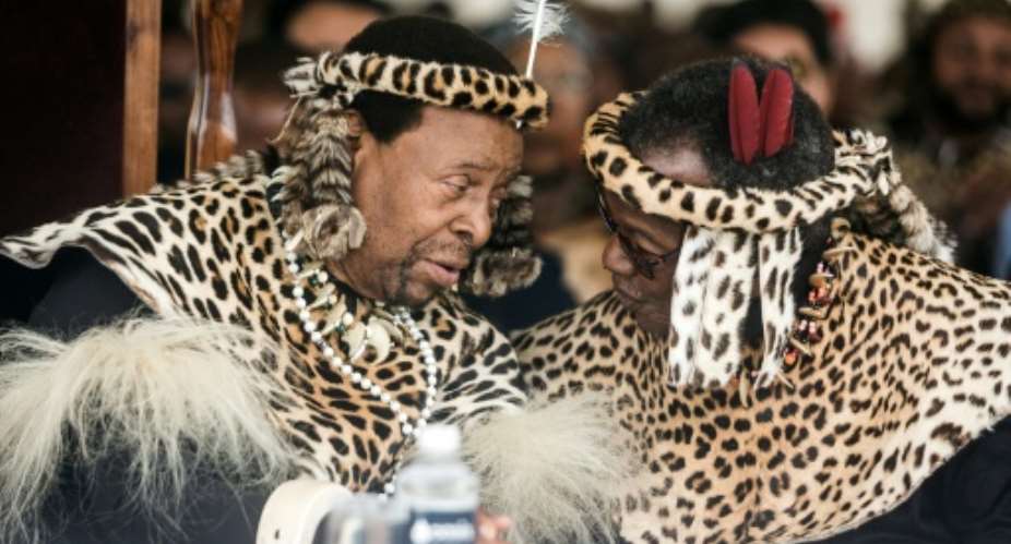 Goodwill Zwelithini was South Africa's longest serving Zulu monarch.  By RAJESH JANTILAL AFPFile