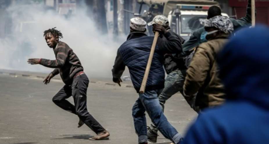 Goons have been used to attack anti-government protesters and rights activists.  By Luis TATO (AFP)