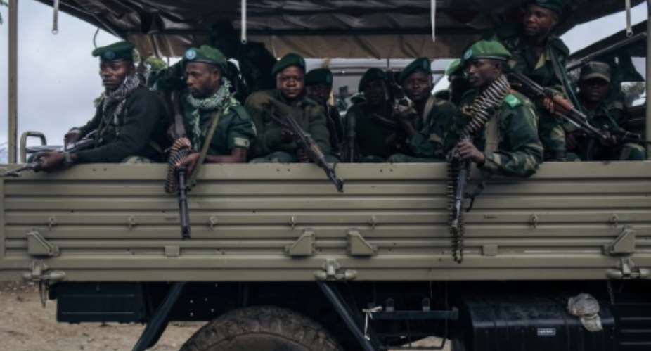 Government forces in eastern DR Congo are struggling to contain massacres by the ADF, a jihadist group linked to the Islamic State.  By ALEXIS HUGUET AFPFile
