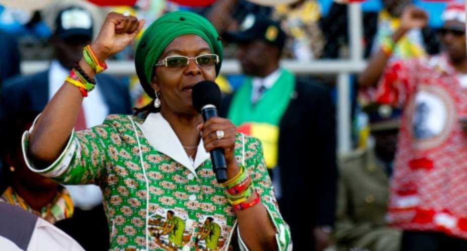 Grace Mugabe, the wife of Zimbabwean President Robert Mugabe,  allegedly attacked a 20-year-old model with anelectrical extension cord at a hotel in Johannesburg where the couple's two sons were staying.  By Alexander JOE AFPFile