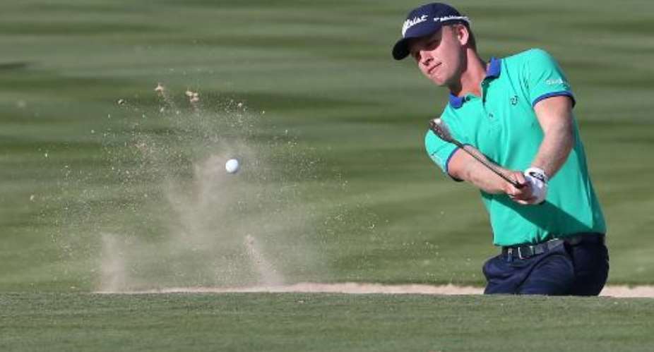 Morten Orum Madsen of Denmark plays a shot during the 2015 Omega Dubai Desert Classic on February 1, 2015 in Dubai, United Arab Emirates.  By Karim Sahib (AFP/File)