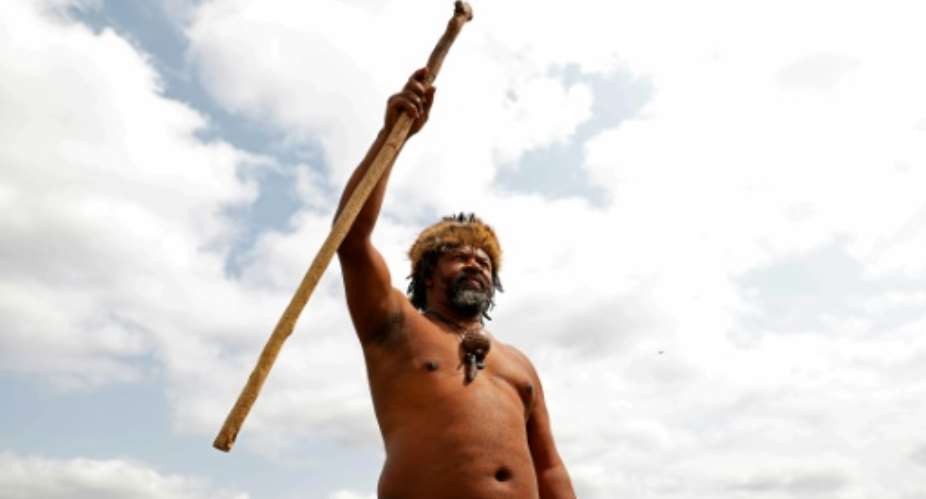 Grievance: King Khoisan South Africa.  By Phill Magakoe AFP