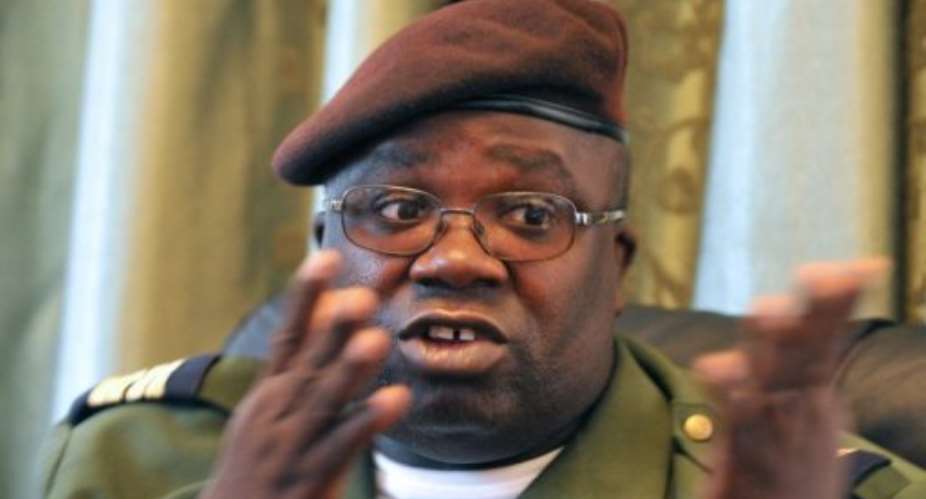Military spokesman Daba na Walna of Guinea-Bissau.  By Seyllou (AFP/File)