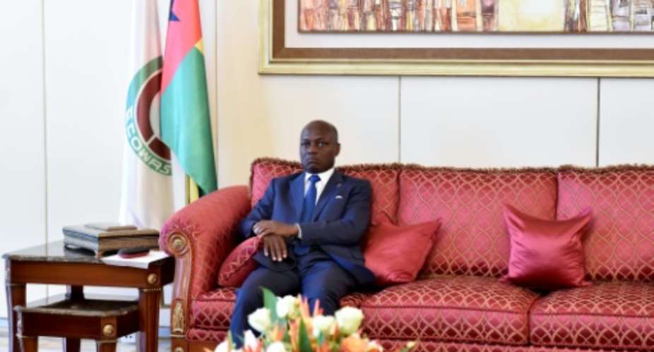 Guinea-Bissau's President Jose Mario Vaz has sought backing for his candidate from the second party in parliament.  By ISSOUF SANOGO AFPFile
