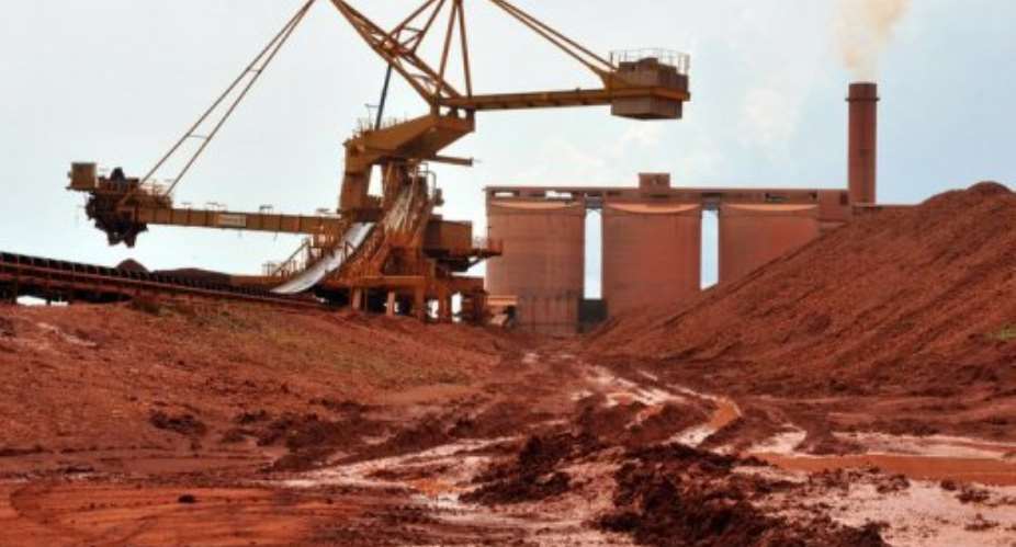 The Guinea Bauxite Company's 2,270 employees have demanded higher salaries.  By Georges Gobet AFPFile