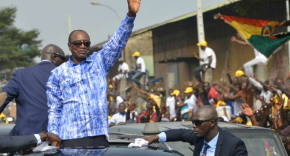 Guinea's President Alpha Conde had until now refused to spell out whether he would seek re-election.  By CELLOU BINANI AFPFile