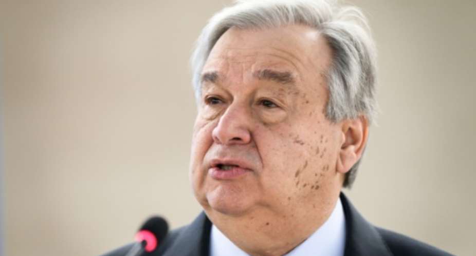 Guterres will visit a centre for demobilised militia fighters and Ebola treatment units.  By Fabrice COFFRINI AFPFile