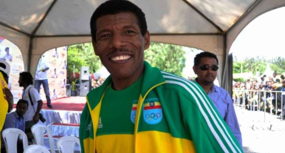 Haile Gebrselassie is a 10,000m double Olympic gold medallist and multiple marathon champion.  By Jenny Vaughan AFPFile
